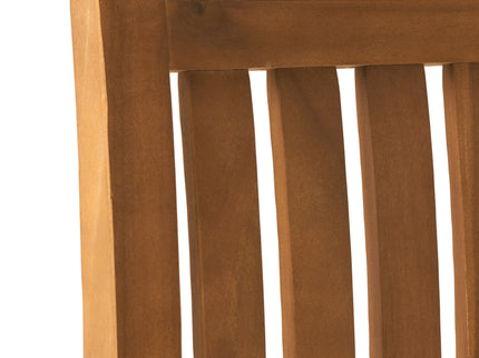 Della - Wood Armchair (Set of 2) Outdoor Dining Chairs - Cream