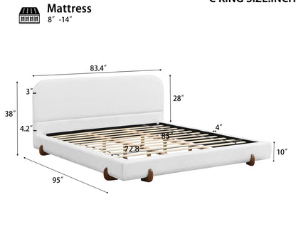 Elegant Upholstered Bed Frame
