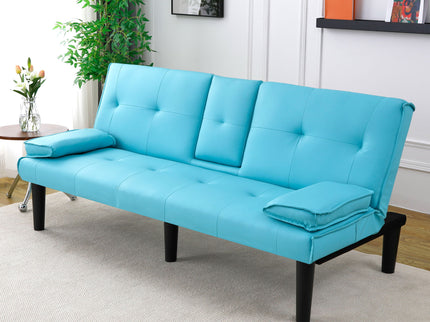 Sofa Bed With Foldable Design And Cup Holder