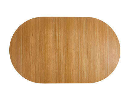 Extendable Pedestal Multifunctional Dining Table - Oak