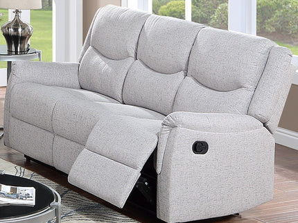 Modern Contemporary Style Recliner Sofa With Plush Armrest And Headrest