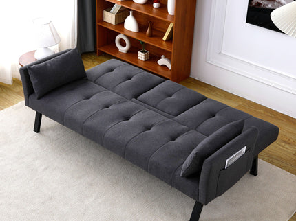 Sofa Bed With Foldable Design And Cup Holder