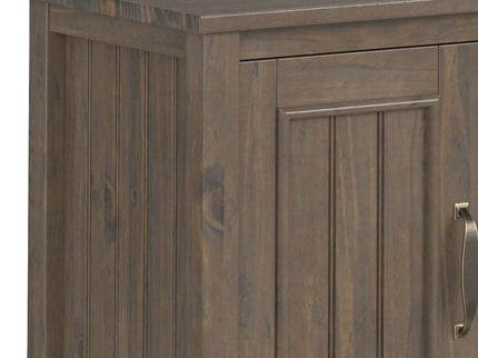 Lev - Handcrafted TV Media Stand - Smoky Brown