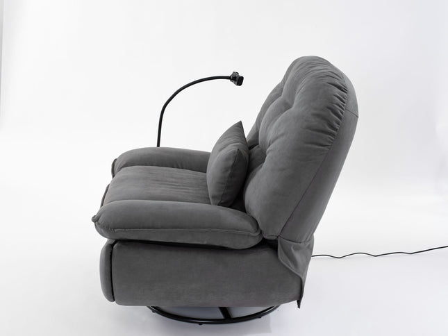 Power Recliner Swivel Glider USB Charger With tooth Music Player, Sleep, Working, Game And Leisure