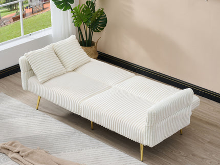 Luxury Foldable Double Sofa Bed With Folding Armrests