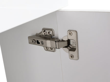 Wall Mounted Bathroom Vanity With Sink And Storage Rack, Soft Close Doors