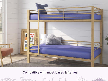 5" Memory Foam Mattress With Responsive Support And Breathable Cover