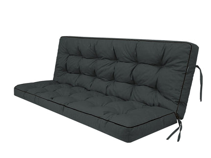3 Seater Outdoor Porch Swing Cushion With Backrest, Waterproof