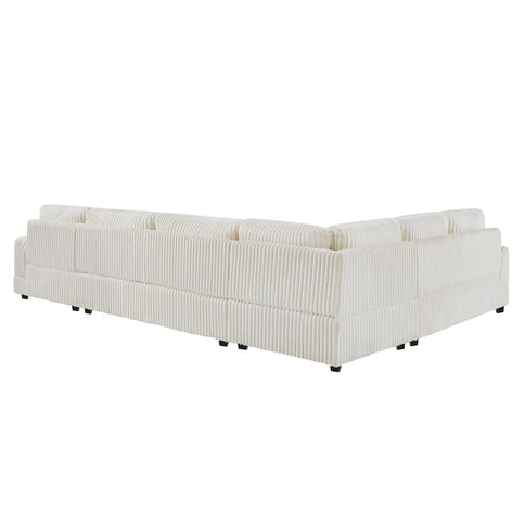 Oversized Sectional Sofa U - Shaped Sofa Couch Modern Sofa Upholstered In Soft With A Chaise Lounge For Living Room