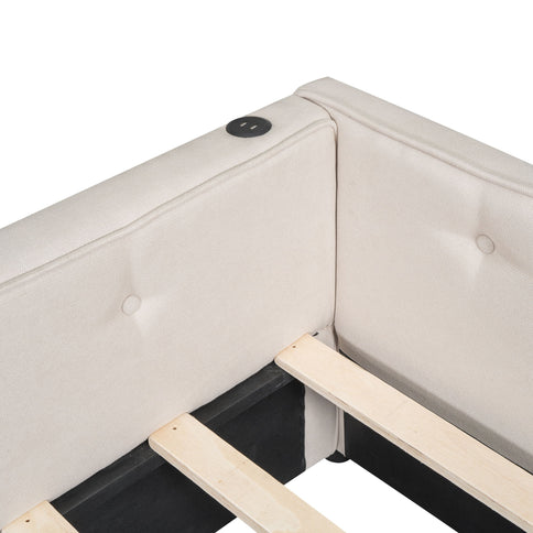 Platform Bed With USB Ports