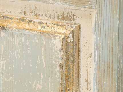 Large Wooden Rectangle Hanging Panel Decorative Wall Sculpture, Carved Wall Art - Beige