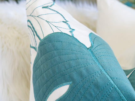Autumn Vibes Leaf Accent Pillow
