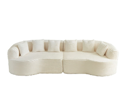 Sectional Sofa, Oversized 4 Seater With Deep Seat Design