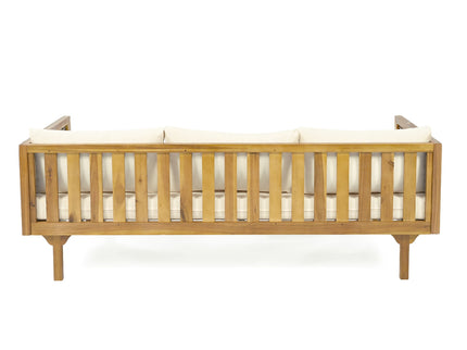 Claremont - 3 Seater Daybed Teak Acacia Wood Water Resistant Cushions