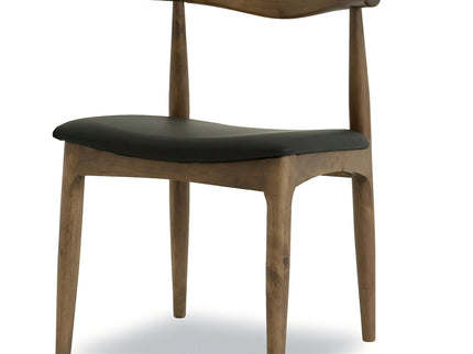Destiny - Dining Chairs (Set of 2) - Black / Dark Brown