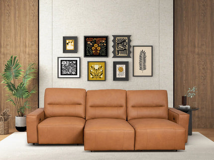 Grant - Triple Power Convertible Sofa - Cognac
