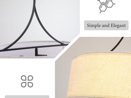 3 Light Drum Pendant Light