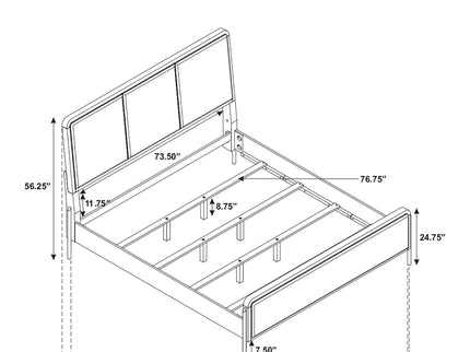 Benson - Eastern King Panel Bed - Sand