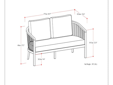 Parkside - Outdoor Sofa - Natural
