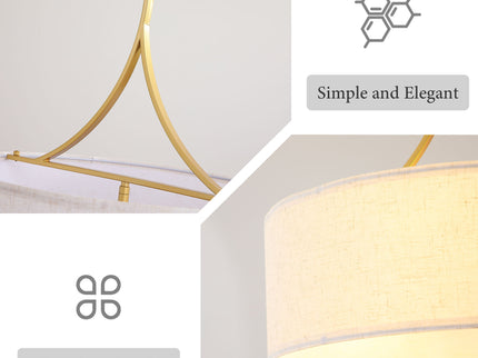 3 Light Drum Pendant Light