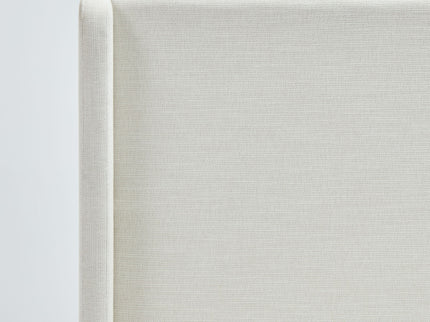 Carmen - Full Size Upholstered Wingback Bed - Ivory