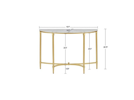 Bordeaux - Console Table - White / Gold