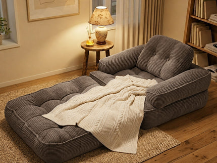 Convertible 2 In 1 Armrest Sofa For Bedroom