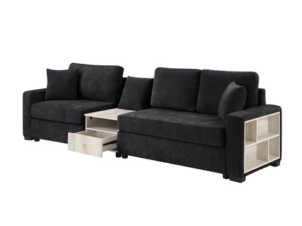 Modular Sofa Couch With Storage Armrest And Center Console