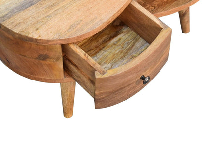 Wave Coffee Table With 1 Drawer