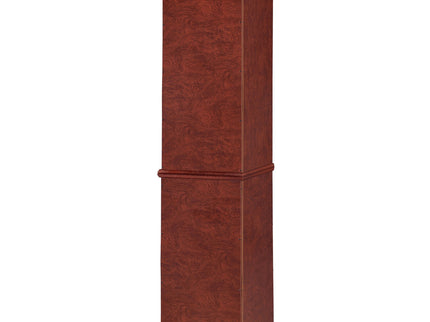 Jacob - 6 Shelf Curio Display Cabinet - Red / Brown