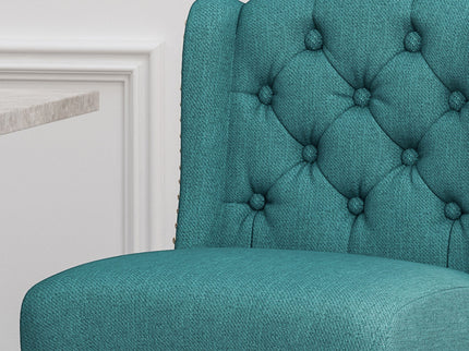 Vienna - Fabric Tufted Counter Stool With Nailhead Accents (Set of 2)