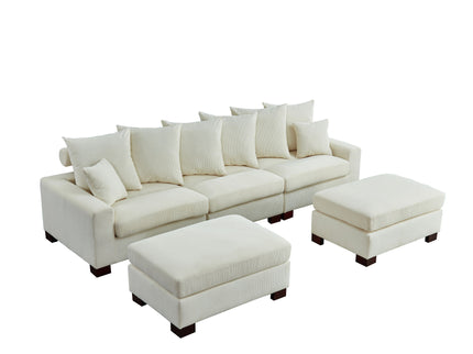 5 Seater Oversized Convertible L & U Shaped Couch