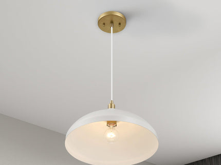 Astral - Single Light Pendant Lamp For Entrance Kitchen Island - Gold / White