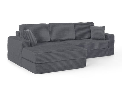 Modern Minimalist L Shape Modular Sectional Sofa, Couch