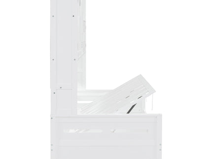 Daybed With All-In-One Cabinet And Shelf