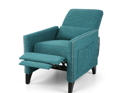 Kiersten - Contemporary Fabric Pushback Recliner
