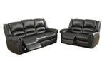 Black / 2 Pc. Sofa, Loveseat