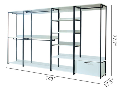 Fiona - Freestanding Walk-In Closet System - White