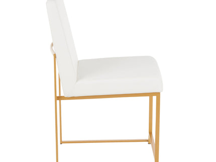 Fuji - Contemporary Stylish Frame, High Back Dining Chair (Set of 2)