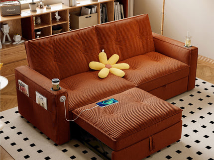 2 In 1 Convertible Sofa Bed For Living Rooms