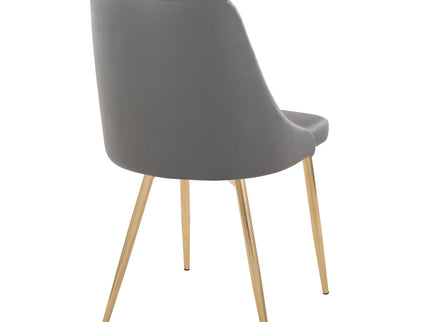 Marche - Contemporary Dining Chair With Metal Legs (Set of 2)