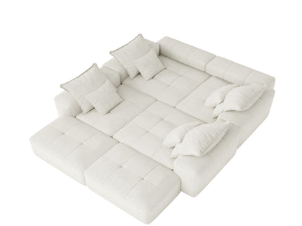 Modern Oversized Diy Combination Modular Sectional Sofa With Pillows