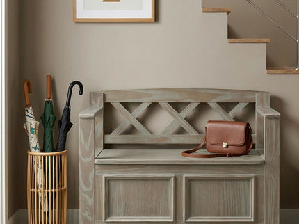 Amherst - Small Transitional Entryway Storage Bench