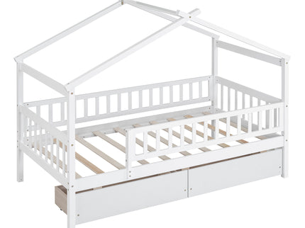 House Bed With 2 Drawers