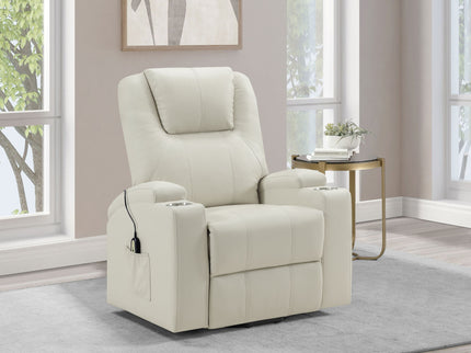 Macklin - Power Lift Massage Recliner With Heat And Dual Cupholders