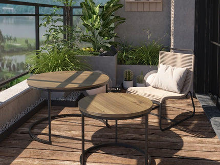 Round Nesting Coffee Table (Set of 2)