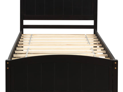 Platform Bed & Headboard, Footboard And Wood Slat Support