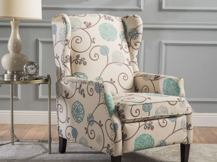 Westeros Wing Back Fabric Upholstered Recliner