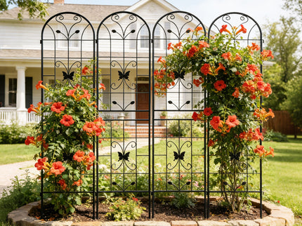 Garden Metal Trellis Rustproof Trellis For Climbing Plants Outdoor Flower Support