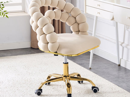Puffy Bubble, Ball Chain Accent Chair With 5 Claw Casters